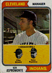 1974 Topps Baseball Cards      521     Ken Aspromonte MG
